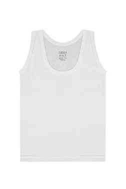 Arma Yıldız Kız Çocuk Kalın Askılı Atlet Beyaz 6lı Paket %100 Pamuk Ribana Arma Yıldız 5531 - 6 ADET