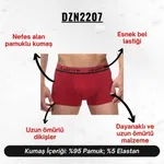 Klasik Bordo Erkek Boxer Darkzone DZN2207 görsel 4