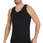 Klasik Siyah 3'lü Paket Modal Erkek Atlet Yıldız 73 Siyah