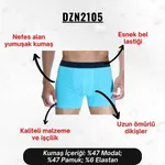 Klasik Turkuaz Erkek Boxer Darkzone DZN2105 farklı açı