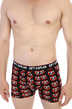 Çift Kaplan Köpek Desenli Dijital Çift Kaplan Erkek Boxer 796