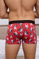Köpek Desenli Kırmızı Boxer (Dijital Baskılı) Darkzone DZN2072 görsel 6