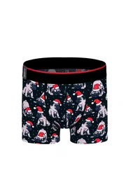 Darkzone Köpek Desenli Yılbaşı Erkek Boxer (Dijital Baskılı) Darkzone DZNNY0001