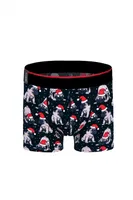 Köpek Desenli Yılbaşı Erkek Boxer (Dijital Baskılı) Darkzone DZNNY0001