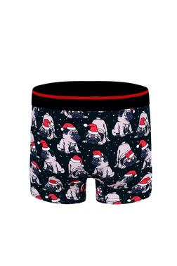 Darkzone Köpek Desenli Yılbaşı Erkek Boxer (Dijital Baskılı) Darkzone DZNNY0001 - Alternatif Görünüm