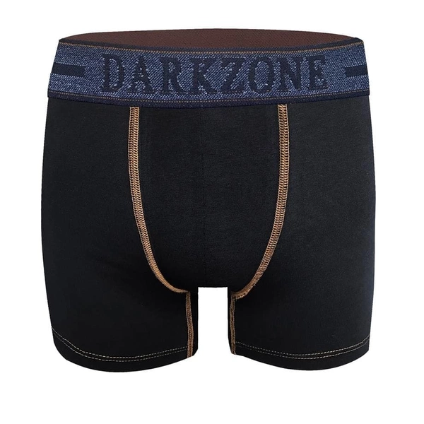 Kot Lastiği Desenli Siyah Erkek Boxer Darkzone DZN2901