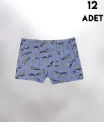 12Li Baskılı Erkek Çocuk Boxer Kota 1013 Asorti farklı açı