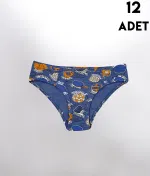 Desenli Erkek Çocuk Külot 12Li Kota 1018 Asorti detay görünüm