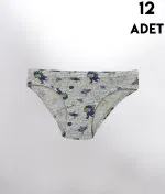 Desenli Erkek Çocuk Külot 12Li Kota 1018 Asorti görsel 4