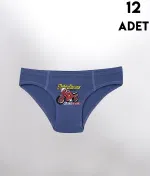 Erkek Çocuk Baskılı Külot 12'li Kota 1019 Asorti detay görünüm