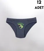 Erkek Çocuk Baskılı Külot 12'li Kota 1019 Asorti farklı açı