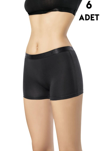 Likralı 6Lı Kadın Boxer Kota 5000