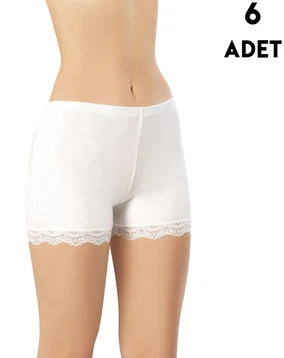 Kota Kaşkorse Paça Dantelli Kadın Şort 6Lı Kota 5022 - Alternatif Görünüm