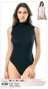Sıfır Kol Balıkçı Yaka Çıtçıtlı Kadın Body Kota 6184