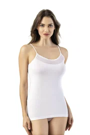 Kota Transparan Dantel Yaka İnce Askılı Atlet Kota 6220