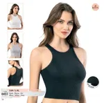 Geniş Askılı Kaşkorse Kadın Crop Kota 6431 Siyah farklı açı