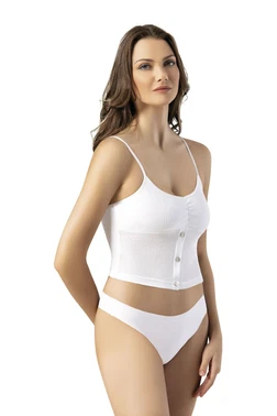 Kota İp Askılı Bayan Pedli Crop Kota 6441