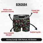 Kovboy Desenli Siyah Erkek Boxer Darkzone DZN2694 görsel 6