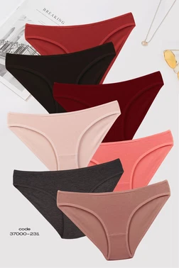 Koza Biat Renkli Pamuklu Bayan Külot 7'li Paket KZ37000-231 - Alternatif Görünüm