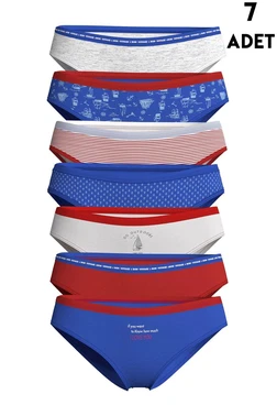 Koza Biat Renkli Pamuklu Bayan Külot 7 Adet KZ37000-677