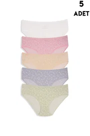 Koza Biat 5 Adet Pamuk Külot Slip Büyük Beden Koza Biat 53500-662