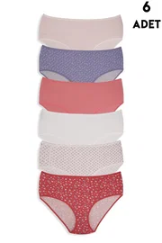 Koza Biat Büyük Beden Kadın Yüksek Bel 6 Adet Bato Külot Koza Biat KZ54000-628
