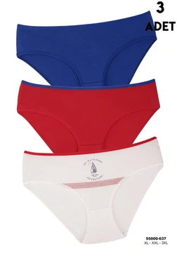 Koza Biat Yüksek Bel Bato Külot 3 lü Koza Biat 55000-637 - Alternatif Görünüm