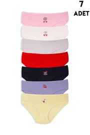 Koza Biat Yüksek Bel Külot Büyük Beden Pamuklu 7li Paket Koza Biat KZ57000-660