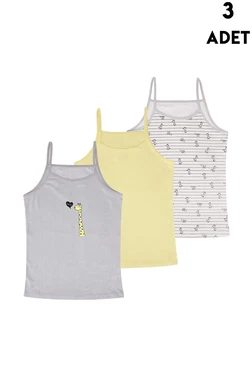 Koza Biat Kız Çocuk Atlet 3'lü Paket Koza Biat KZ68500-121