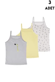 Koza Biat Kız Çocuk Atlet 3'lü Paket Koza Biat KZ68500-121