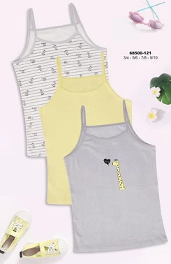 Koza Biat Kız Çocuk Atlet 3'lü Paket Koza Biat KZ68500-121 - Alternatif Görünüm