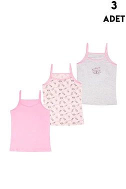 Koza Biat Kız Çocuk Atlet 3'lü Paket Koza Biat KZ68500-280