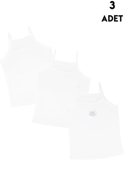 Koza Biat Kız Çocuk Atlet 3lü Askılı Koza Biat 68500-282 - Alternatif Görünüm