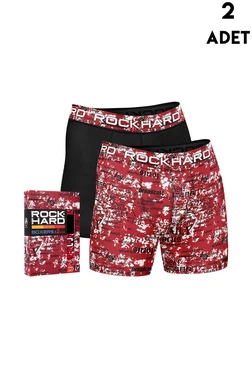 Koza Biat Desenli RockHard Erkek Boxer 2'li Koza Biat 7050-120371