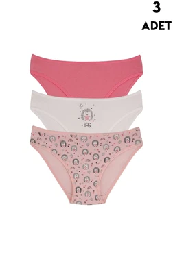 Koza Biat Kız Çocuk Külot 3'lü Paket Koza Biat KZ76500-292