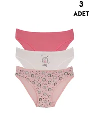 Koza Biat Kız Çocuk Külot 3'lü Paket Koza Biat KZ76500-292