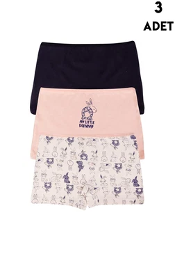Koza Biat 3 Adet Kız Çocuk Boxer Koza Biat KZ77500-277