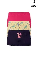 Kız Çocuk Boxer 3lü Pkaet Renkli Koza Biat KZ77500-279 Karışık Renk