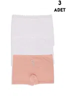 3Lü Yıldızlı Kız Çocuk Boxer Koza Biat 77500-281 Karışık Renk