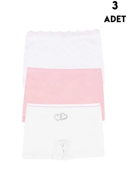 Koza Biat Kalpli Kız Çocuk 3Lü Boxer Koza Biat 77500-284