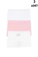 Kalpli Kız Çocuk 3Lü Boxer Koza Biat 77500-284 Karışık Renk