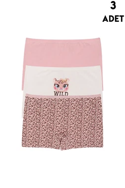 Koza Biat Koza Biat 3Adet Kız Çocuk Boxer KZ77500-288