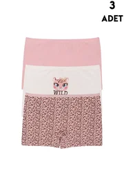 Koza Biat Koza Biat 3Adet Kız Çocuk Boxer KZ77500-288