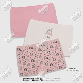 Koza Biat Kız Çocuk Boxer 3'lü Paket Koza Biat KZ77500-292 - Alternatif Görünüm