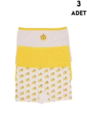 Koza Biat Kedi Desenli Kız Çocuk Boxer 3Lü Koza Biat 77500-293