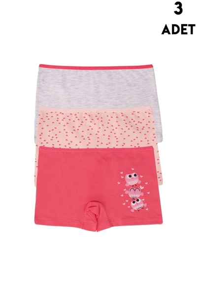 Kız Çocuk Boxer Koza Biat 3 Adet KZ77500-295
