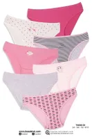 Kız Çocuk Renkli Slip Külot 7 Adet Paket Koza Biat KZ79500-39 Karışık Renk detay görünüm