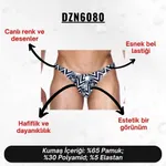 Kurukafa Desenli Erkek Slip (Dijital Baskılı)  Darkzone DZN6080 farklı açı
