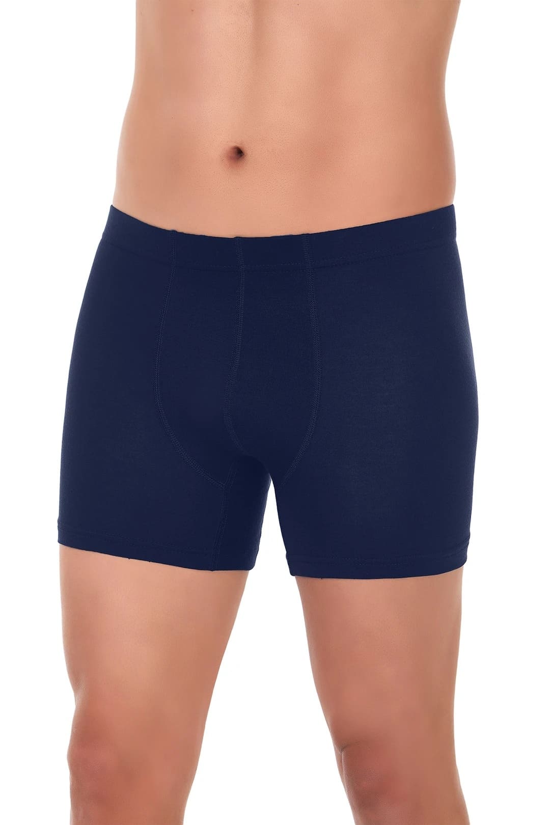Lacivert 3'lü Paket Erkek Bambu Boxer Yıldız 323