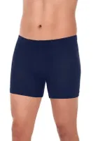 Lacivert 3'lü Paket Erkek Bambu Boxer Yıldız 323 Lacivert